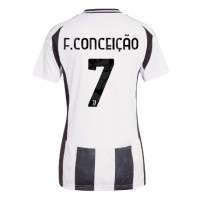 Camiseta Juventus Francisco Conceicao #7 Primera Equipación para mujer 2024-25 manga corta